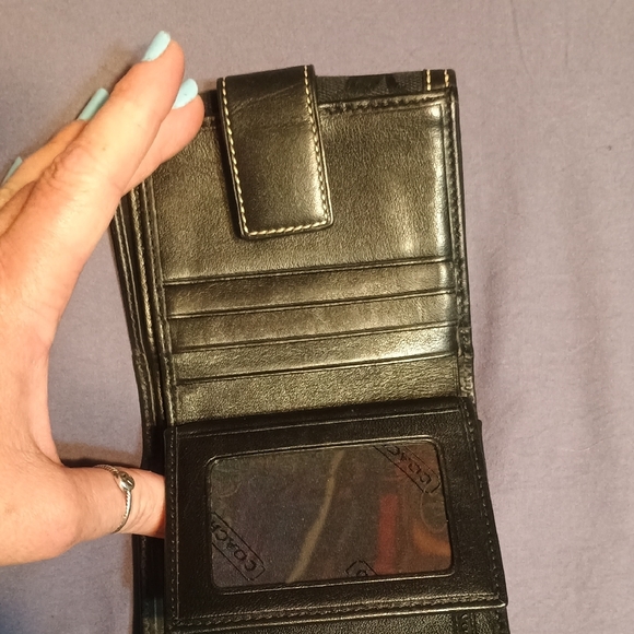 Coach Black Signature Wallet - Picture 3 of 7